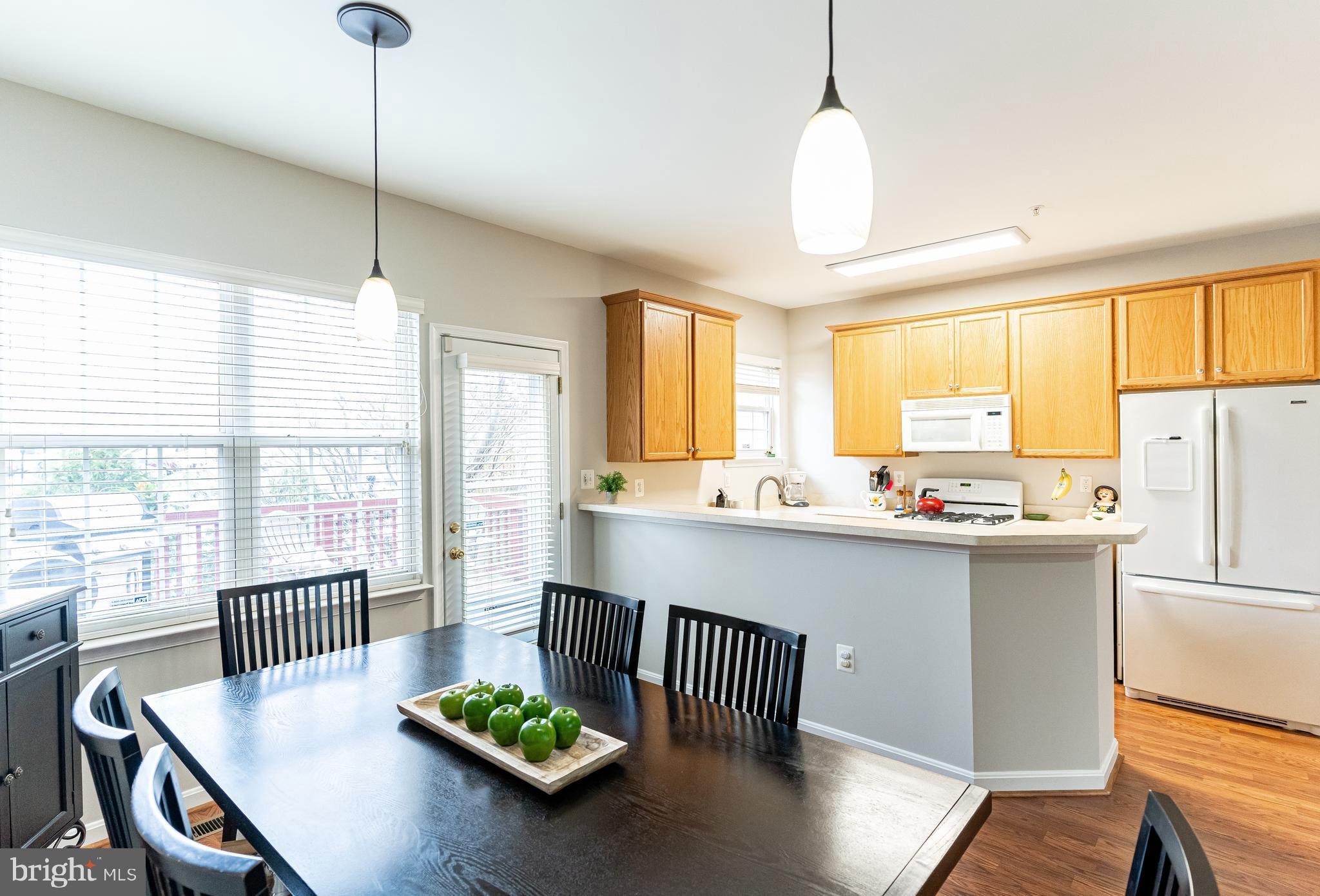 Kitchen open to Dining Room
