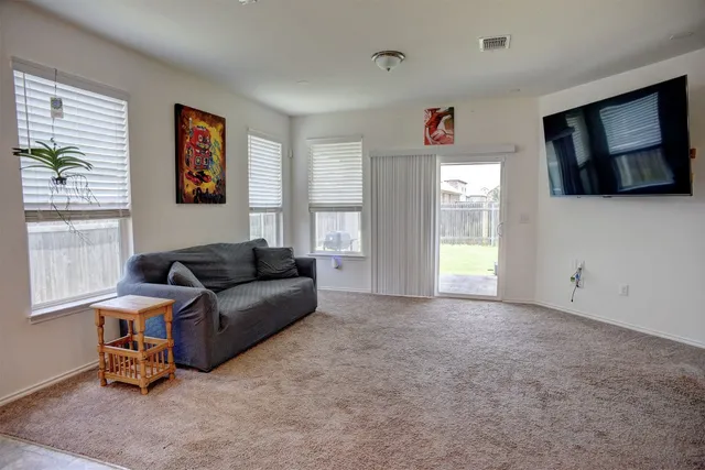 a view of an entryway with a window