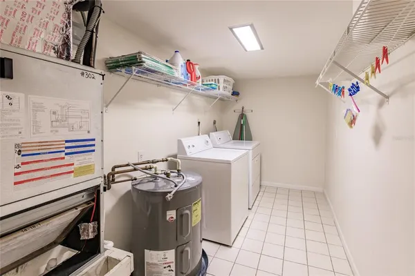 a utility room with cabinets