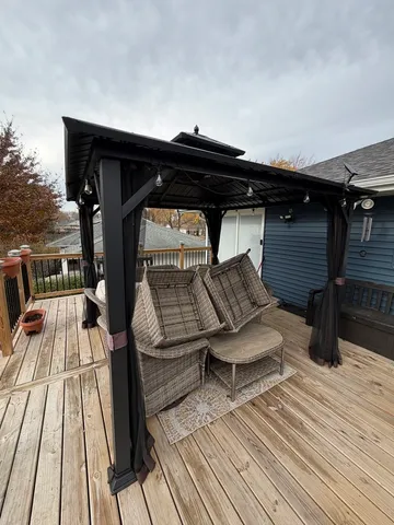 a view of outdoor space with seating space