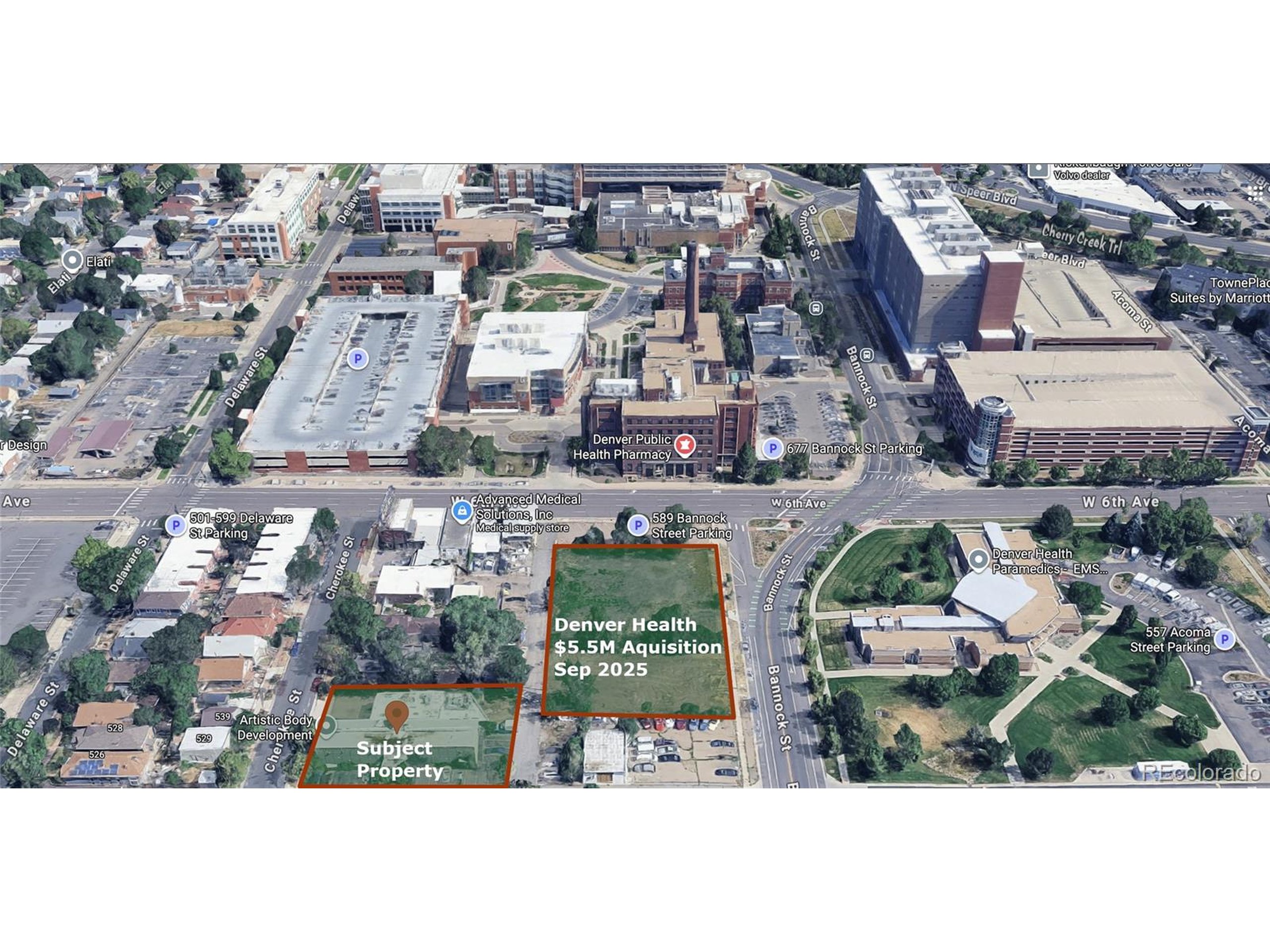 536 Cherokee Street Denver, CO 80204 - Photo 9 of 37 an aerial view of multiple house