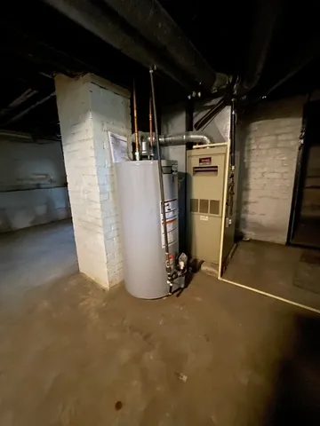 a view of storage and utility room