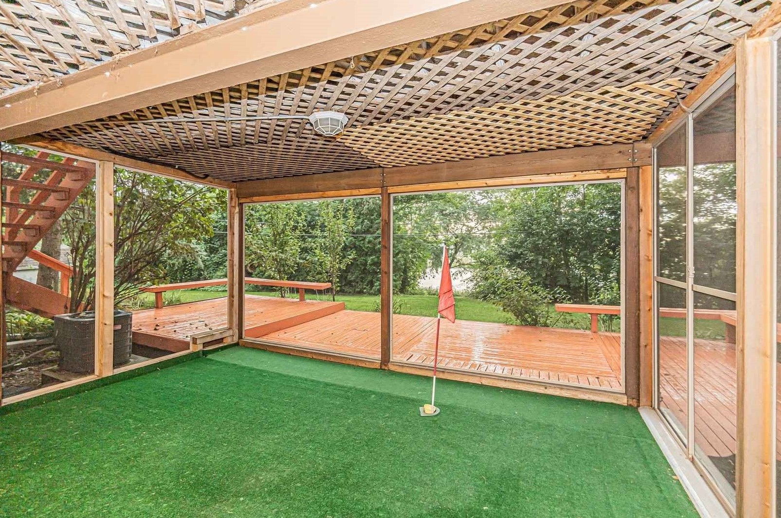 1345 Hassell Drive Hoffman Estates, IL 60169 - Photo 25 of 36 a view of a backyard with a garden