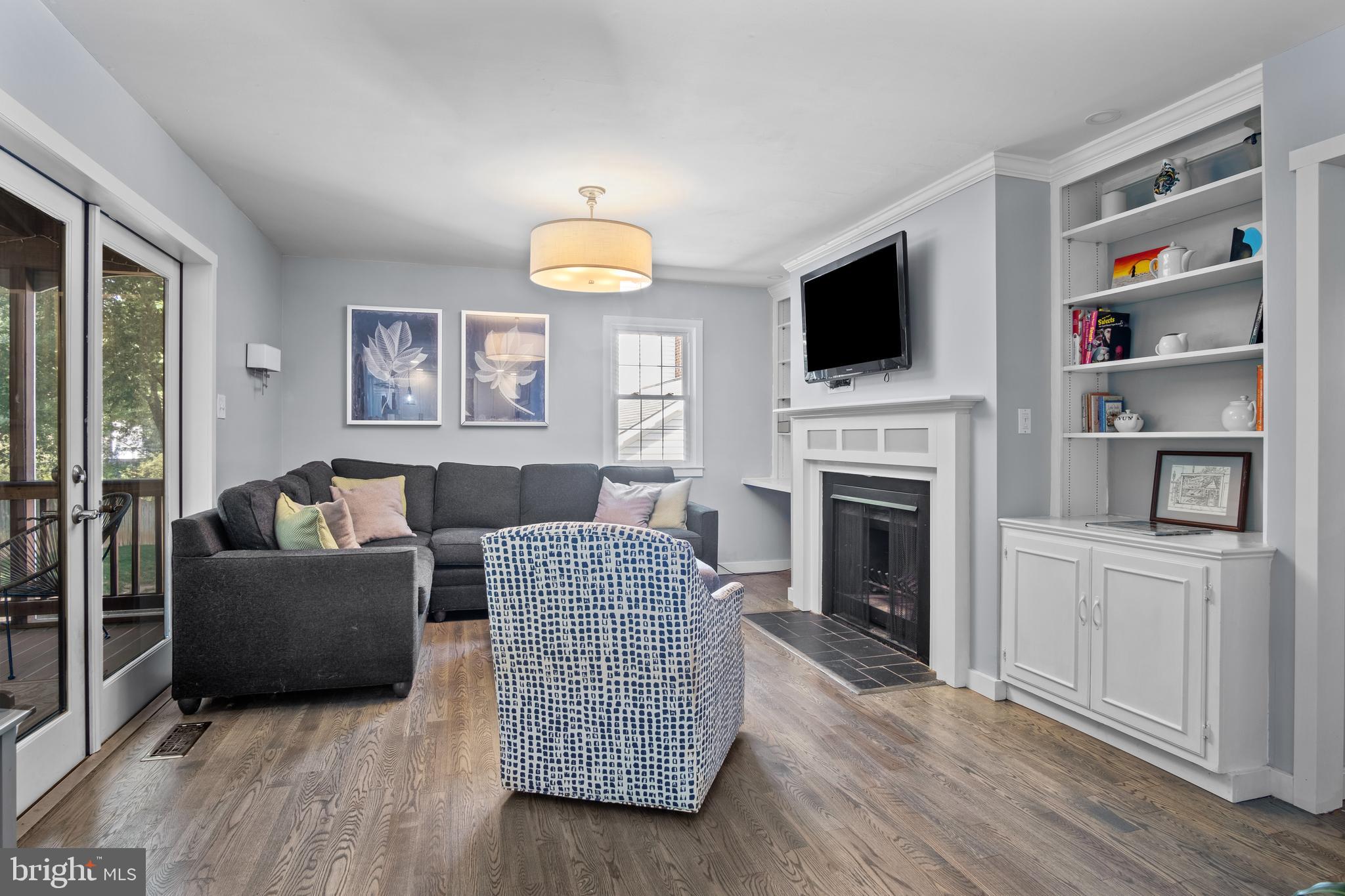 10079 Marshall Pond Road Burke, VA 22015 - Photo 39 of 55 Family room with fireplace