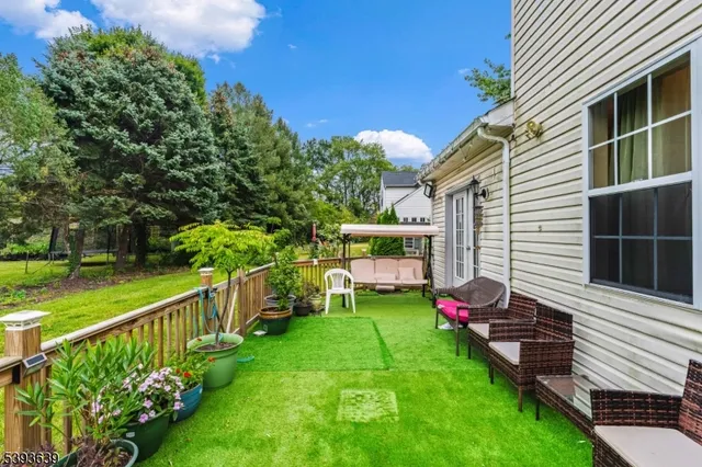 a house view with a garden space