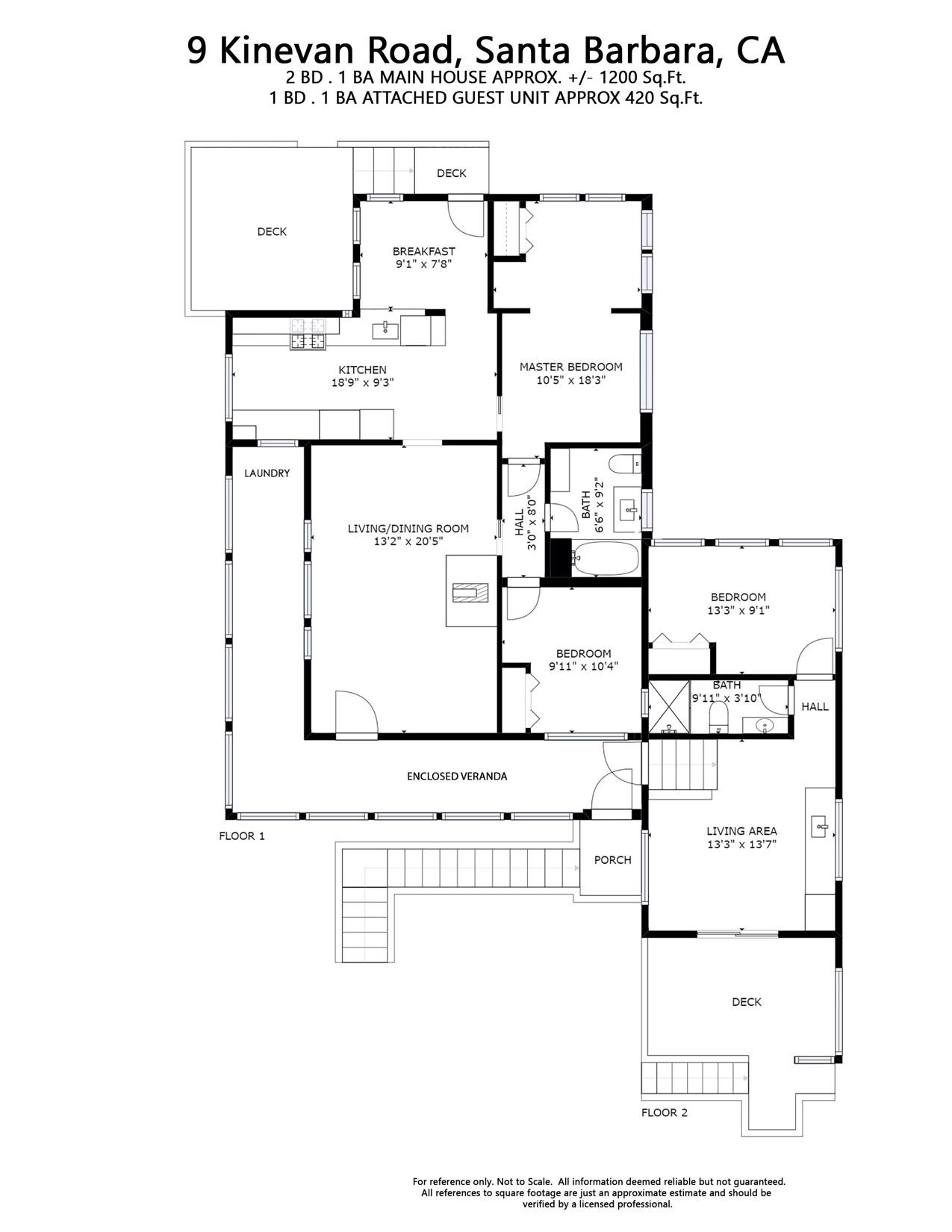 9 Kinevan Road Santa Barbara, CA 93105 - Photo 7 of 52 9 Kinevan Floor Plan **