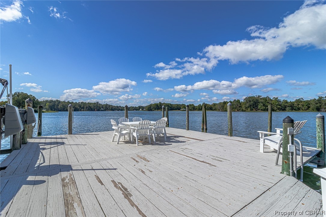 192 Bayberry Point Lane Kilmarnock, VA 22482 - Photo 10 of 49 Dock area with a water view