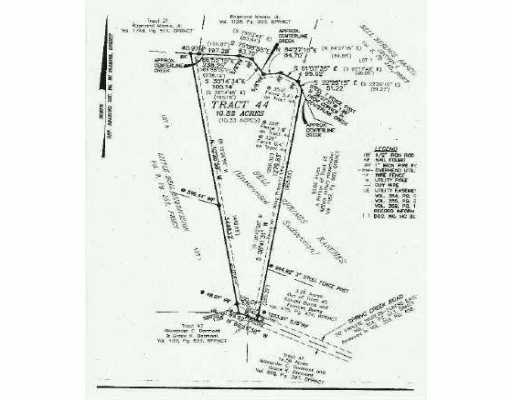 Exterior Front : Survey for 10.32 acres  Bell Springs Ranches #44