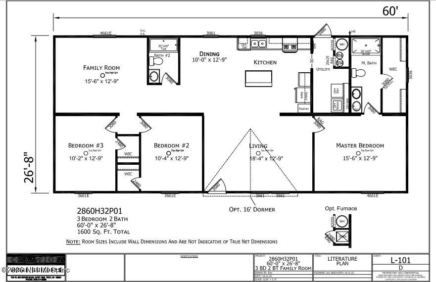 5890 Oak Leaf Road Keystone Heights, FL 32656 - Photo 14 of 14 Floorplan