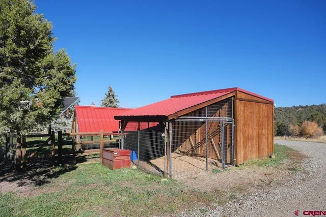 an outdoor space with swimming pool