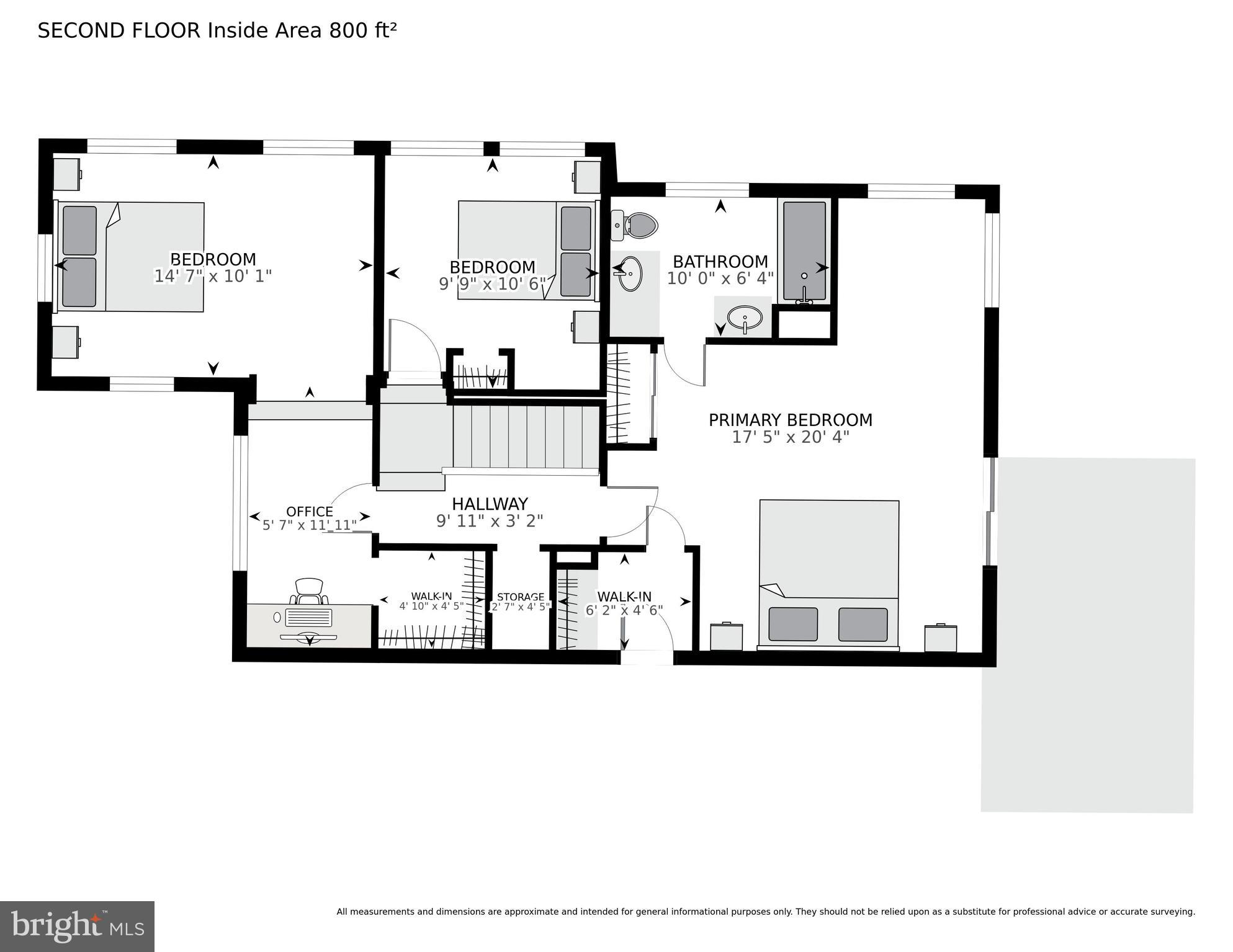 5430 22nd Road North Arlington, VA 22205 - Photo 134 of 135 Floor Plan - Upper Level of the Home