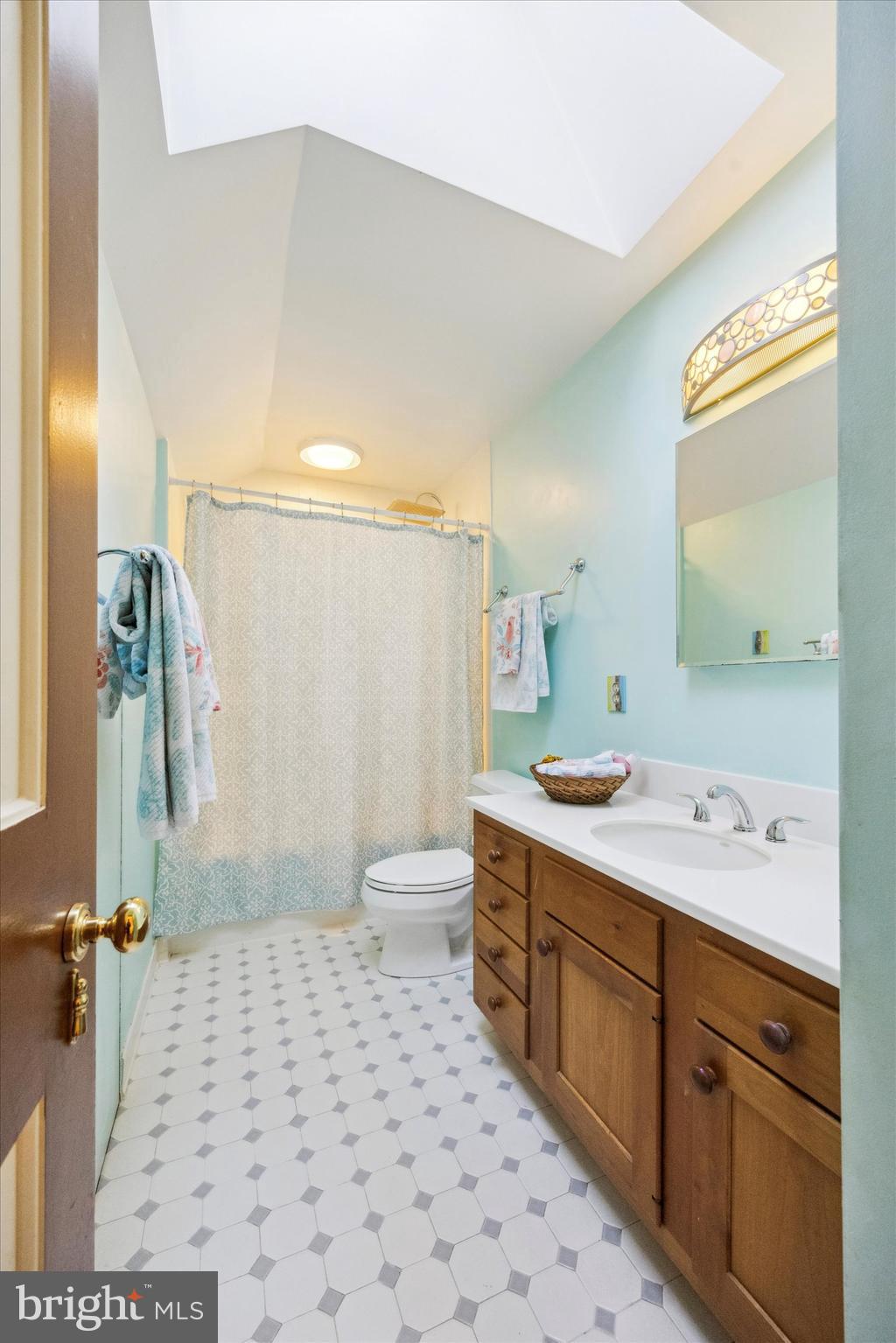 1991 Swedesford Road Malvern, PA 19355 - Photo 43 of 67 Hall Bath w/tub, shower, skylight & linen closet