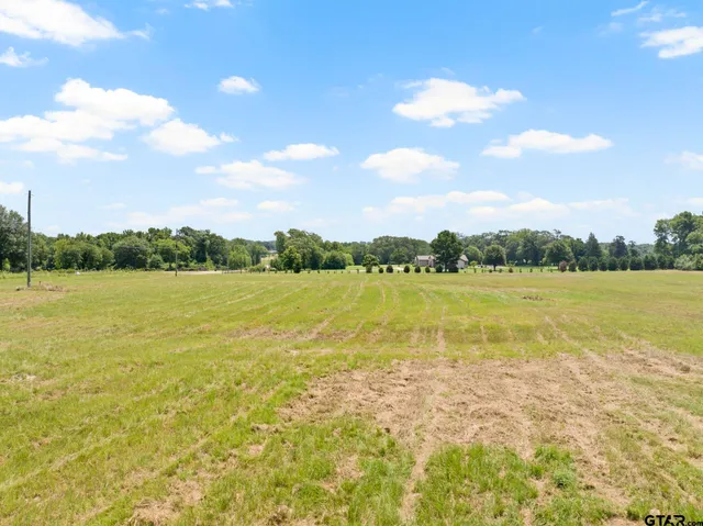 a view of a lake with a big yard