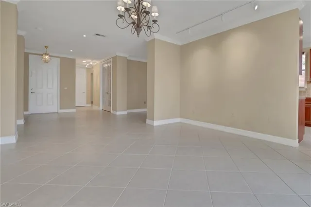 a view of an empty room