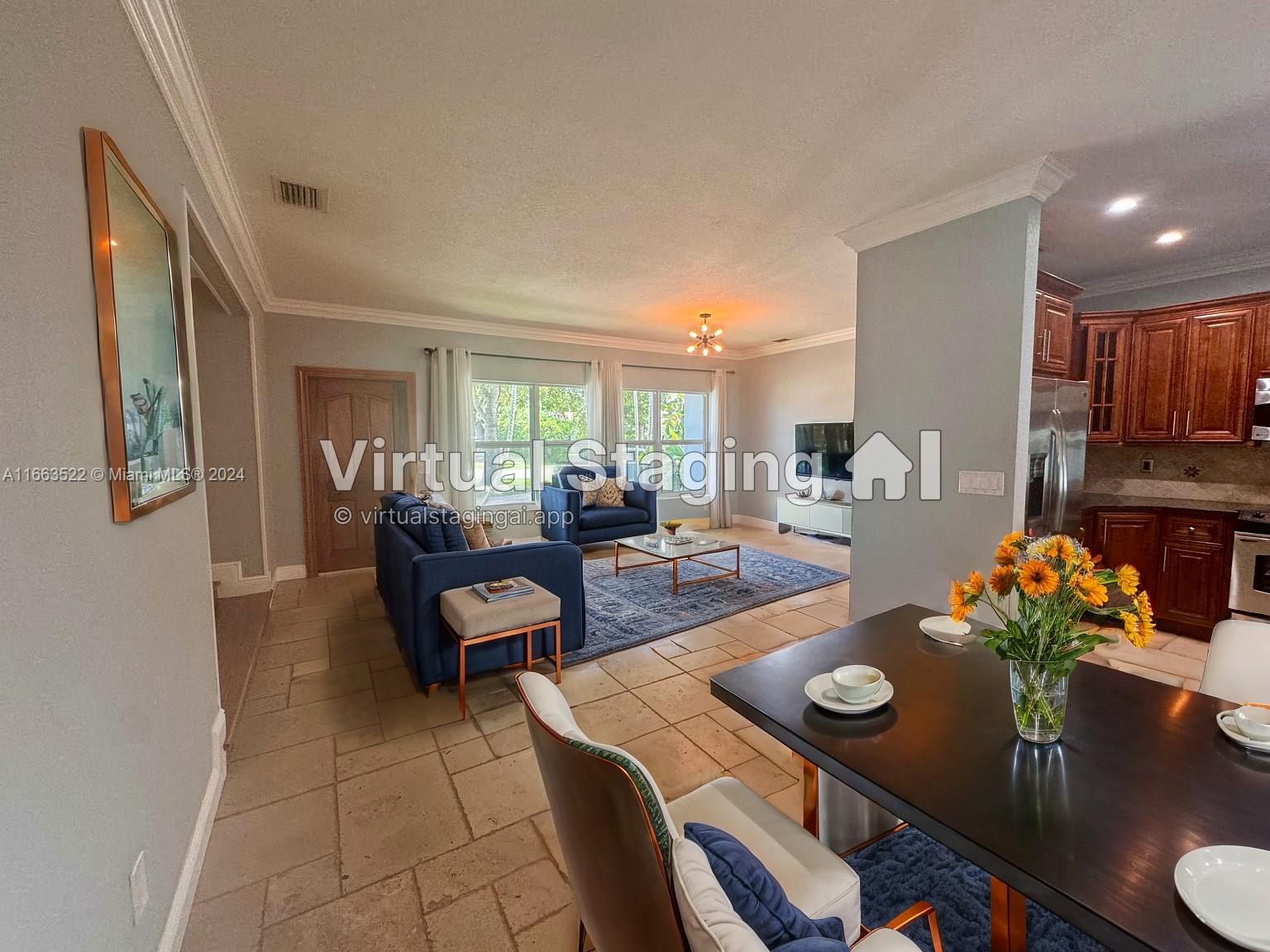 8945 Southwest 125th Terrace, Unit 8945 Miami, FL 33176 - Photo 24 of 29 a living room with furniture and wooden floor