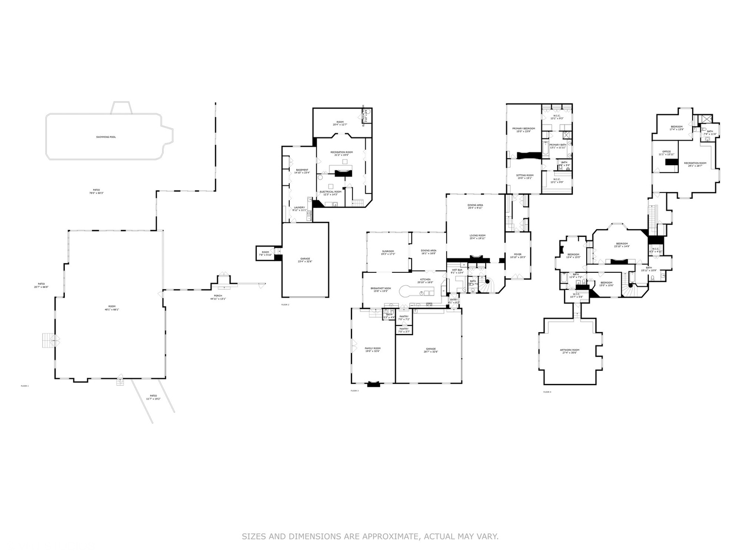 374 Bateman Circle Barrington Hills, IL 60010 - Photo 2 of 6 a picture of floor plan
