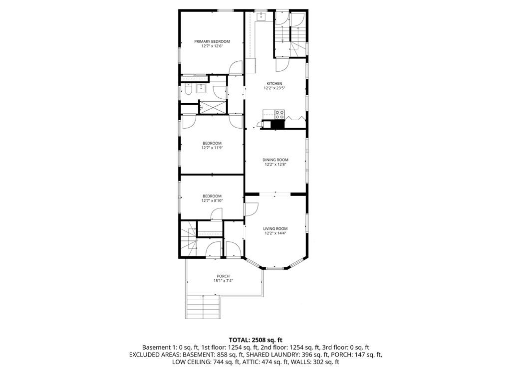 68 Radcliffe Avenue Providence, RI 02908 - Photo 46 of 49 1ST FLOOR FLOORPLAN - UNIT 1