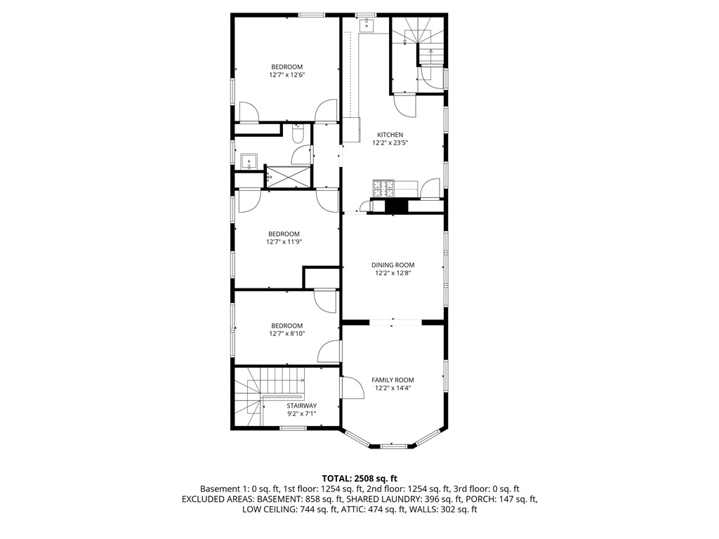68 Radcliffe Avenue Providence, RI 02908 - Photo 47 of 49 2ND FLOOR FLOORPLAN - UNIT 2