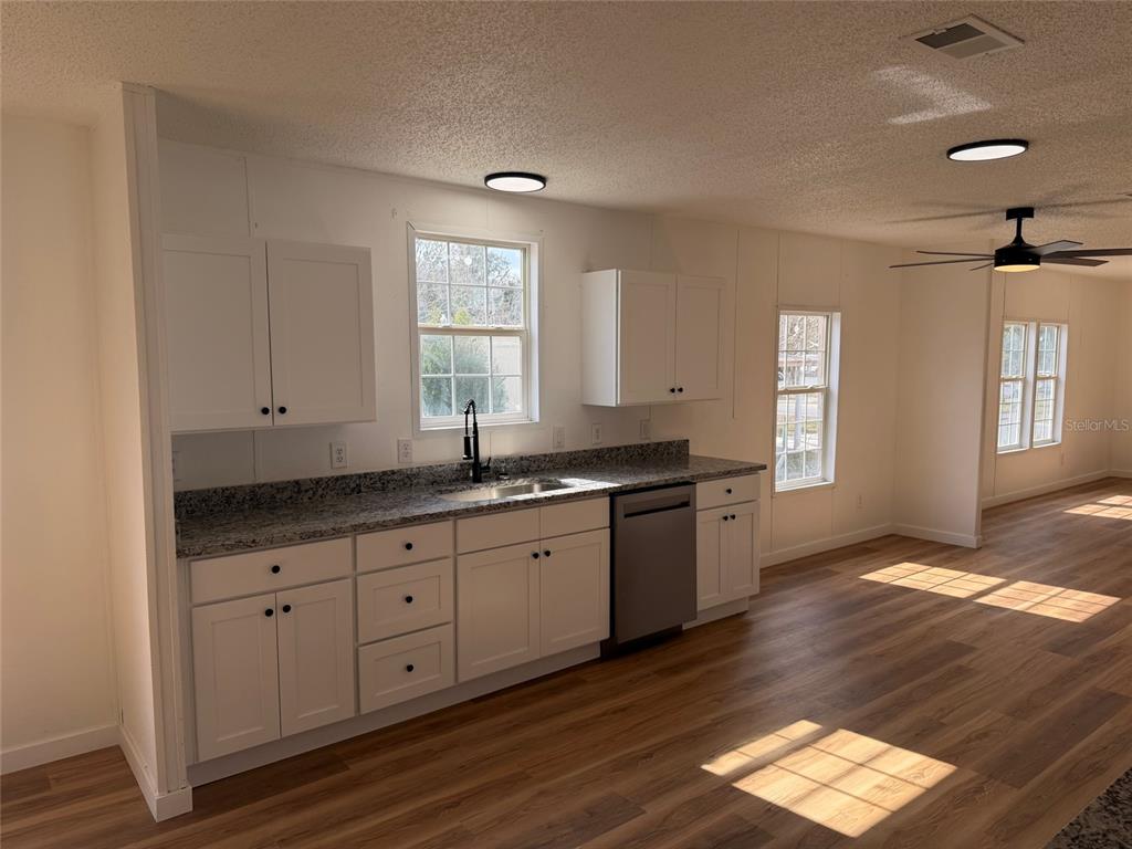 28834 Hubbard Street Leesburg, FL 34748 - Photo 9 of 22 a kitchen with granite countertop a sink window and cabinets