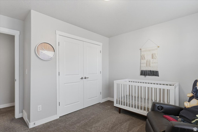 370 West Knights Lane Layton, UT 84041 - Photo 26 of 31 Room featuring light gray wall paint, carpeting, white baseboards, and white trim