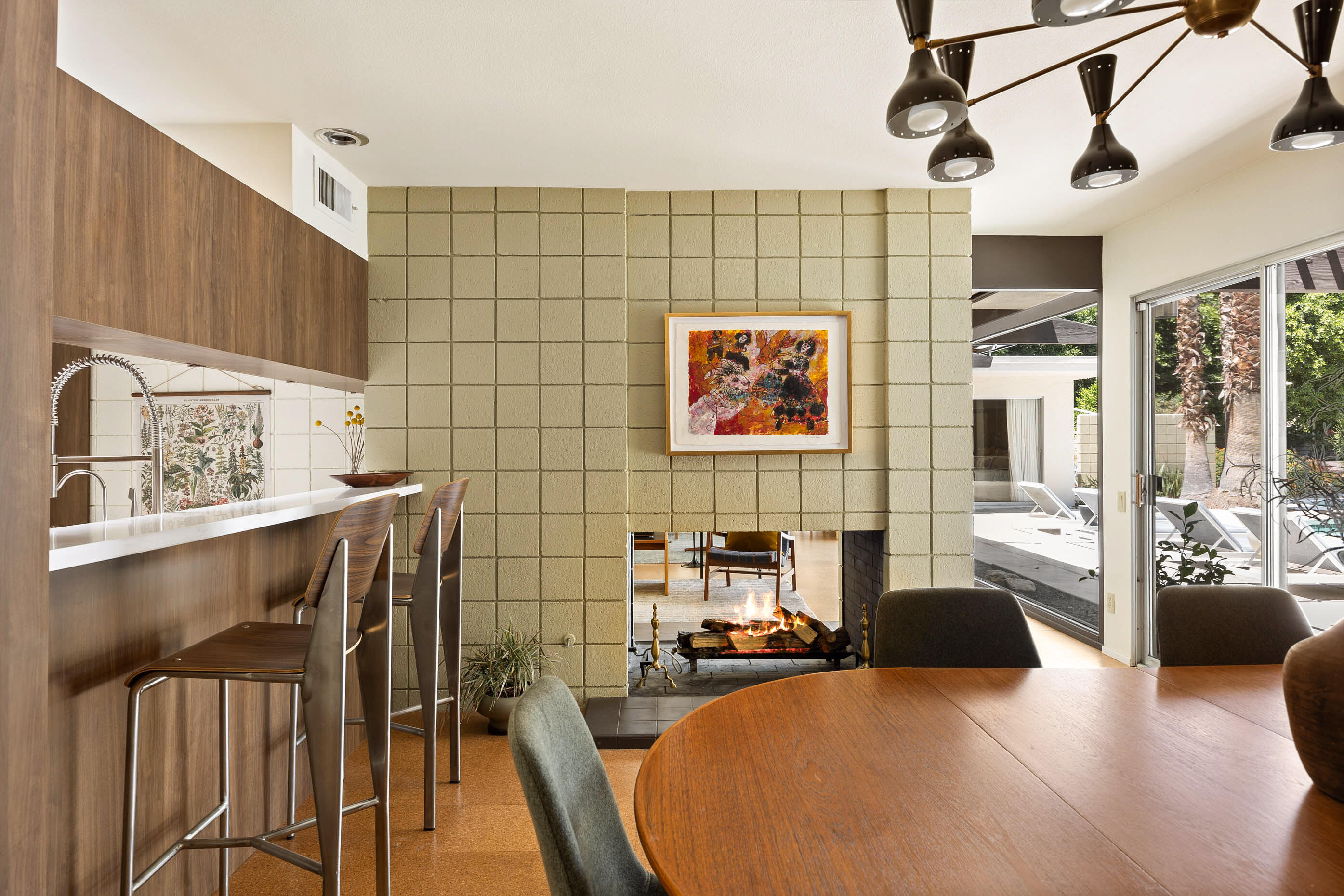 74110 Covered Wagon Trail Palm Desert, CA 92260 - Photo 27 of 44 a living room with furniture and a flat screen tv