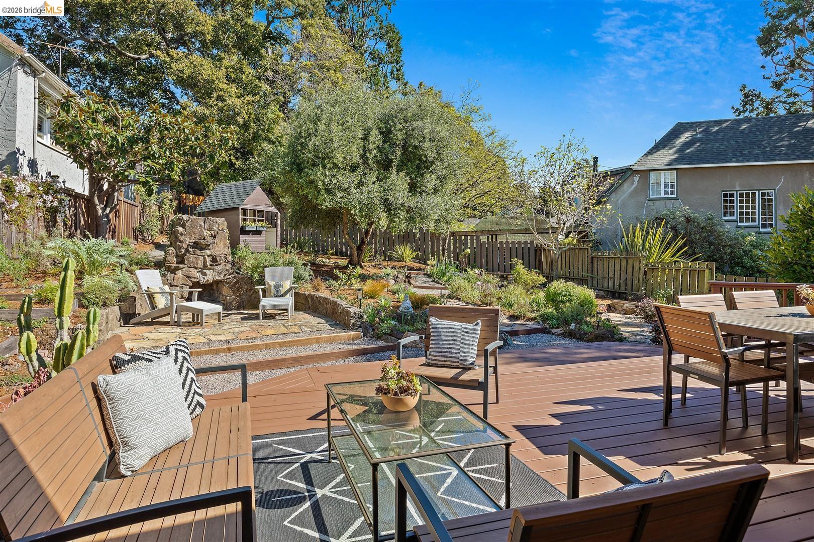 1950 Hopkins Street Berkeley, CA 94707 - Photo 20 of 57 a view of a patio with table and chairs and potted plants