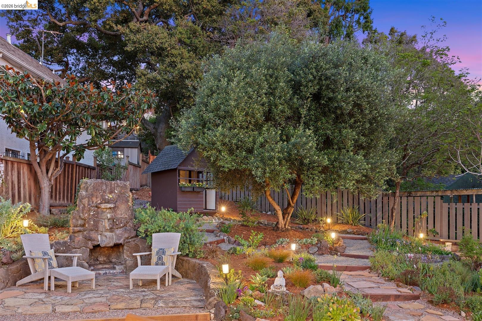 1950 Hopkins Street Berkeley, CA 94707 - Photo 35 of 57 a view of a patio with table and chairs and potted plants