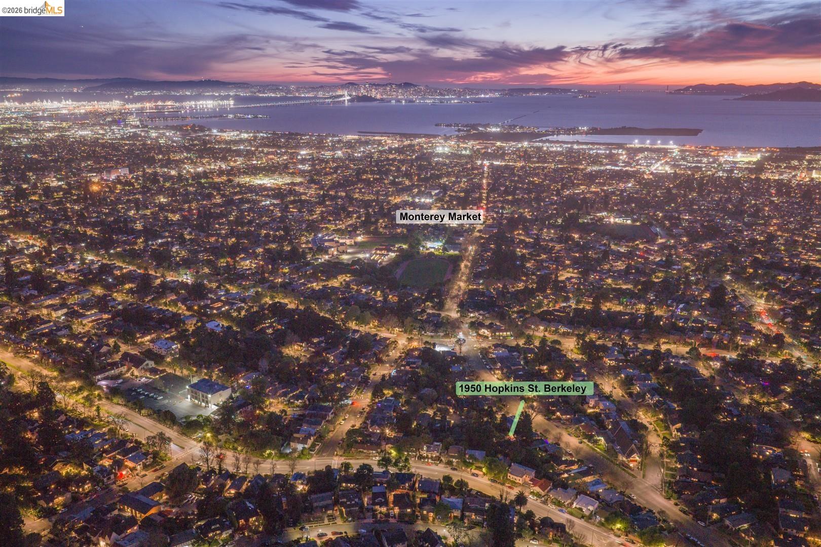 1950 Hopkins Street Berkeley, CA 94707 - Photo 52 of 57 an aerial view of city and mountain