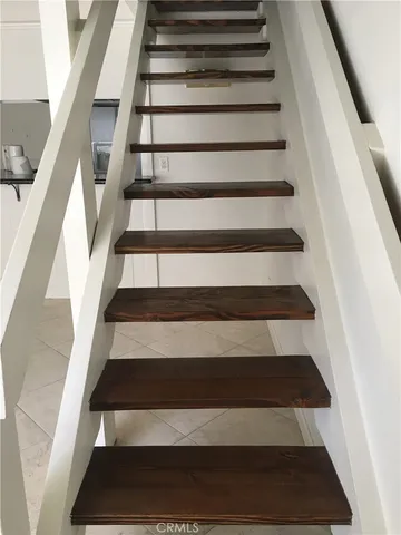 a view of a big room with wooden floor