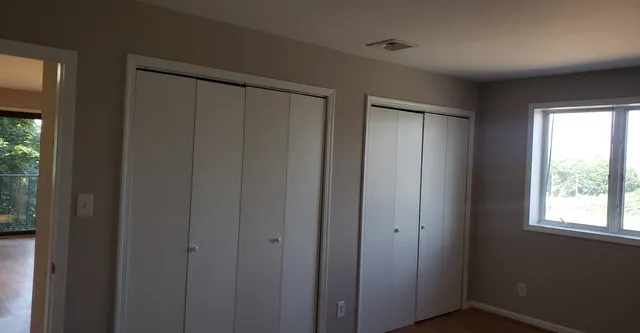 a view of hallway with window