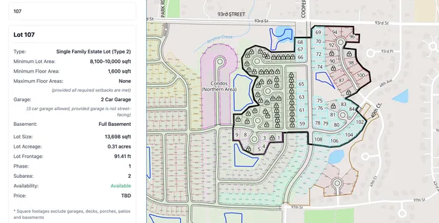 $199,900 | Lt107 Lt107 Highland Place, Pleasant Prairie, WI 53158