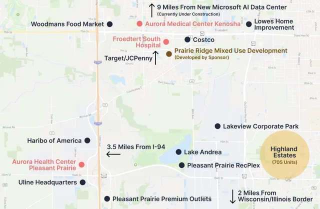$199,900 | Lt107 Lt107 Highland Place, Pleasant Prairie, WI 53158