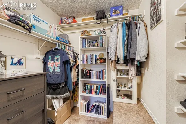 a view of a walk in closet