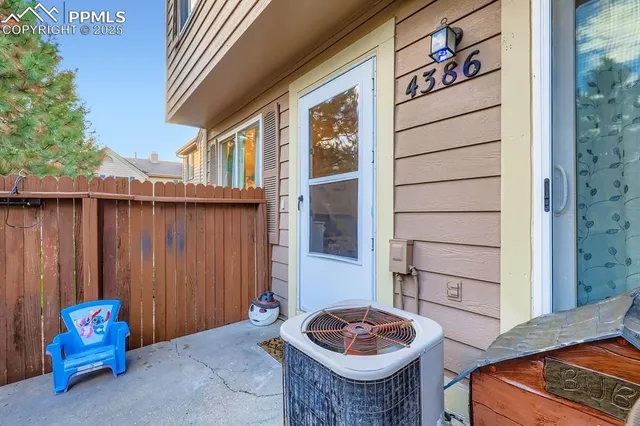 a outdoor space with sitting area
