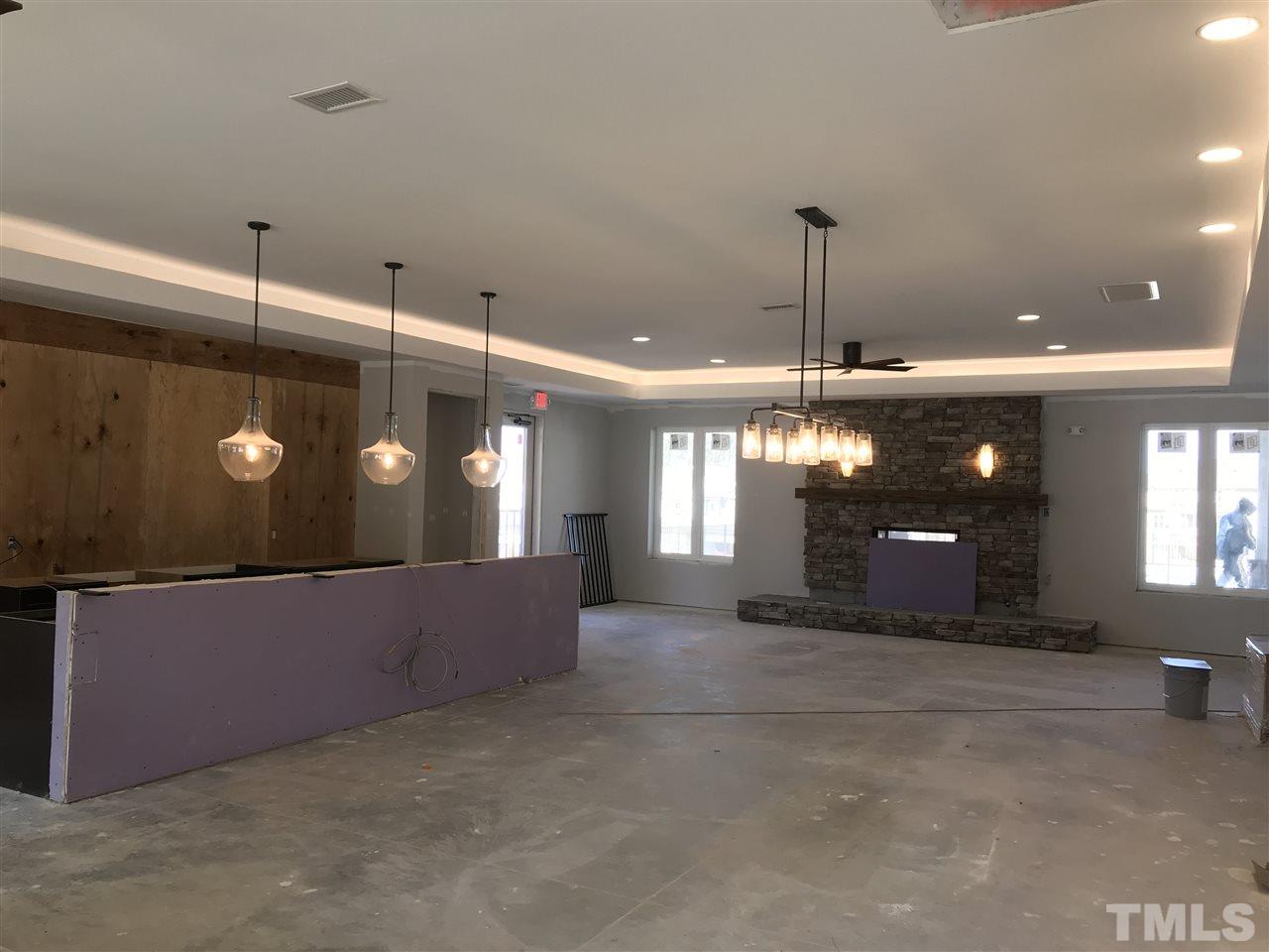 2516 Rambling Creek Road, Unit 28 Apex, NC 27523 - Photo 24 of 29 Huge kitchen area with fireplace.