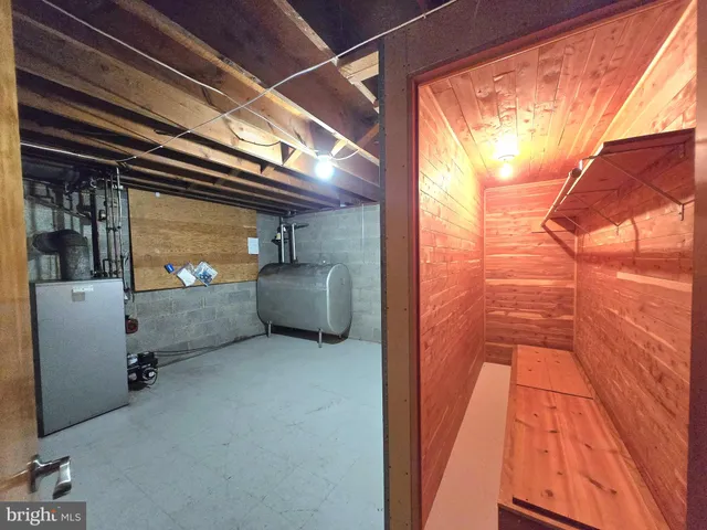 a view of a refrigerator in the kitchen