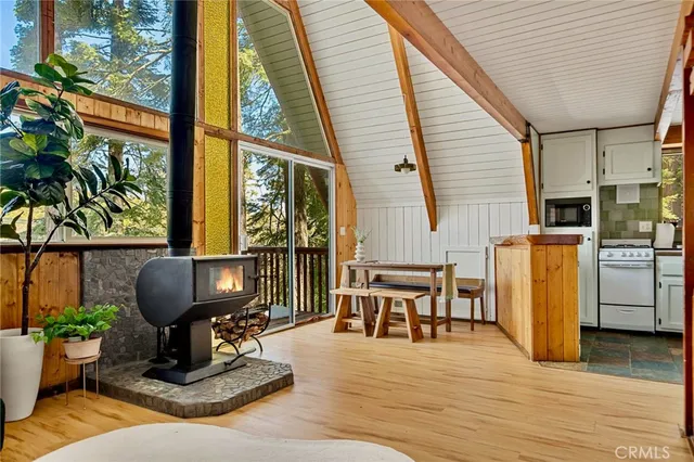 a view of a chairs and table in the patio