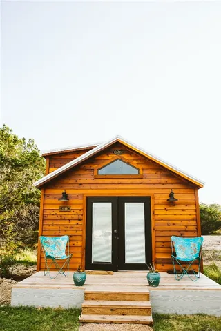 a front view of a house