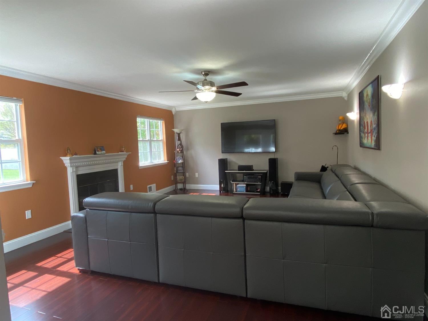 56 Whitehead Road Bridgewater, NJ 08807 - Photo 14 of 42 a living room with furniture and a fireplace