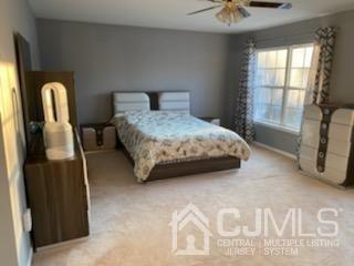 56 Whitehead Road Bridgewater, NJ 08807 - Photo 19 of 42 a bedroom with a bed and a chandelier