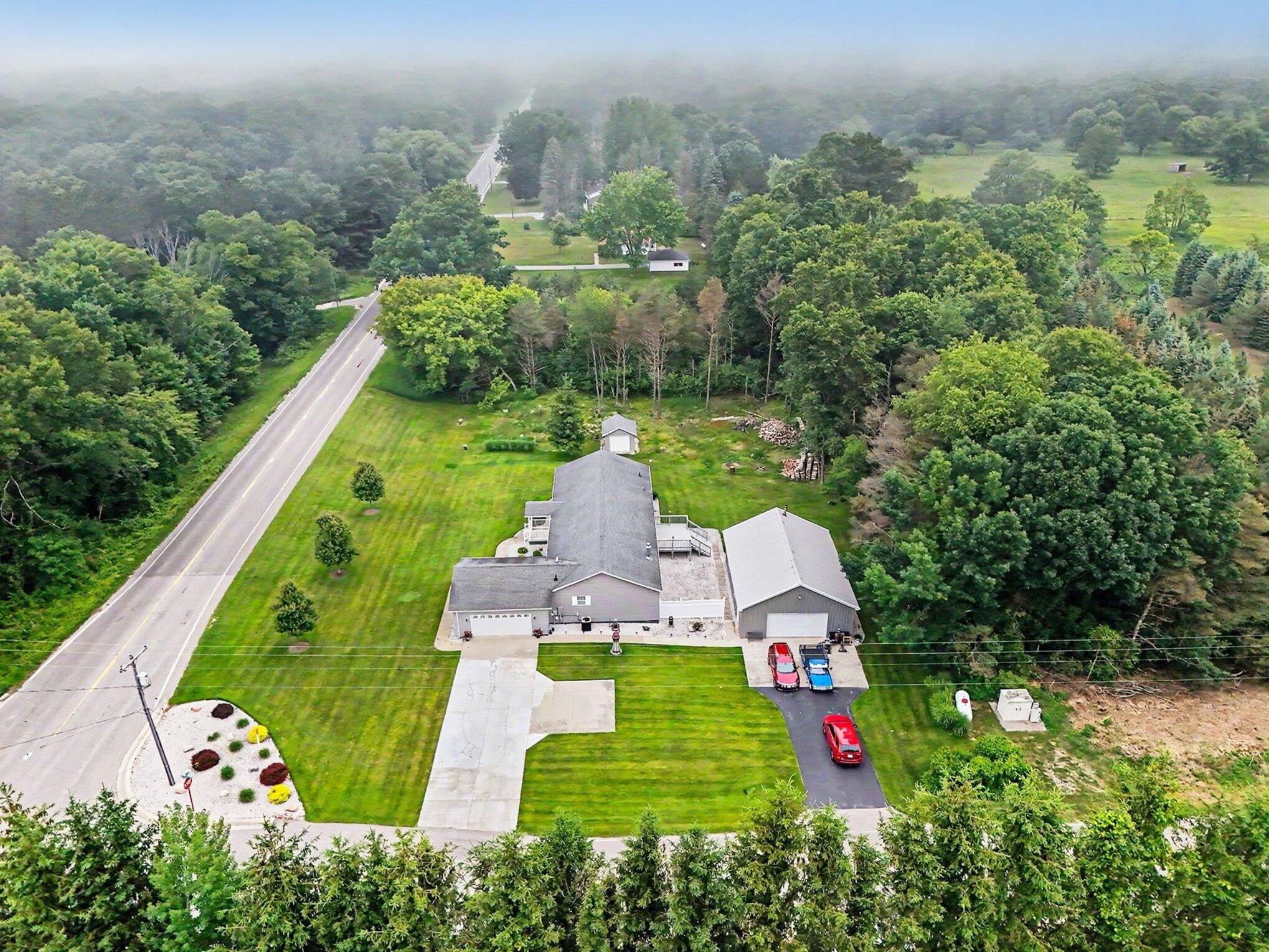 986 West Fox Farm Road Manistee, MI 49660 - Photo 30 of 31 Aerial view