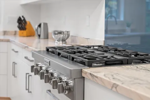 a close view of stove top oven