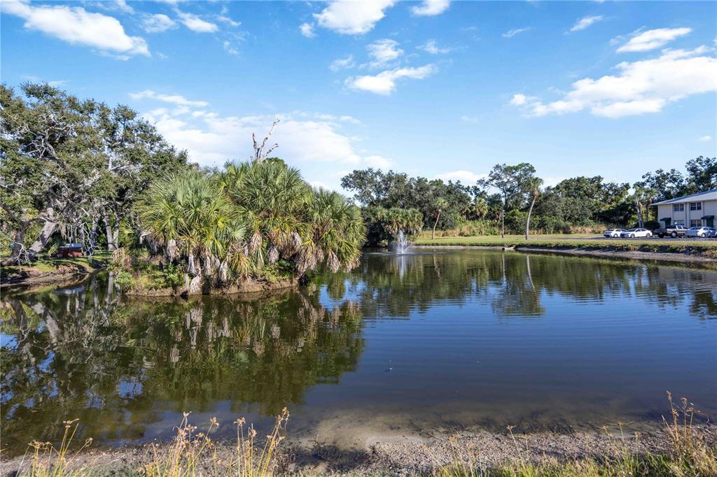 4885 Rilma Avenue, Unit 131 Sarasota, FL 34234 - Photo 22 of 25 a view of a lake with a building in the background