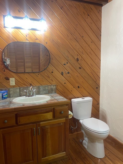 551 Shippmans Creek Road Wartrace, TN 37183 - Photo 13 of 48 a white toilet sitting next to a bathroom sink and vanity