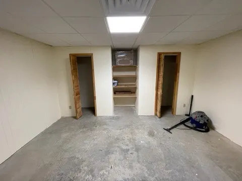 a view of a livingroom with a furniture