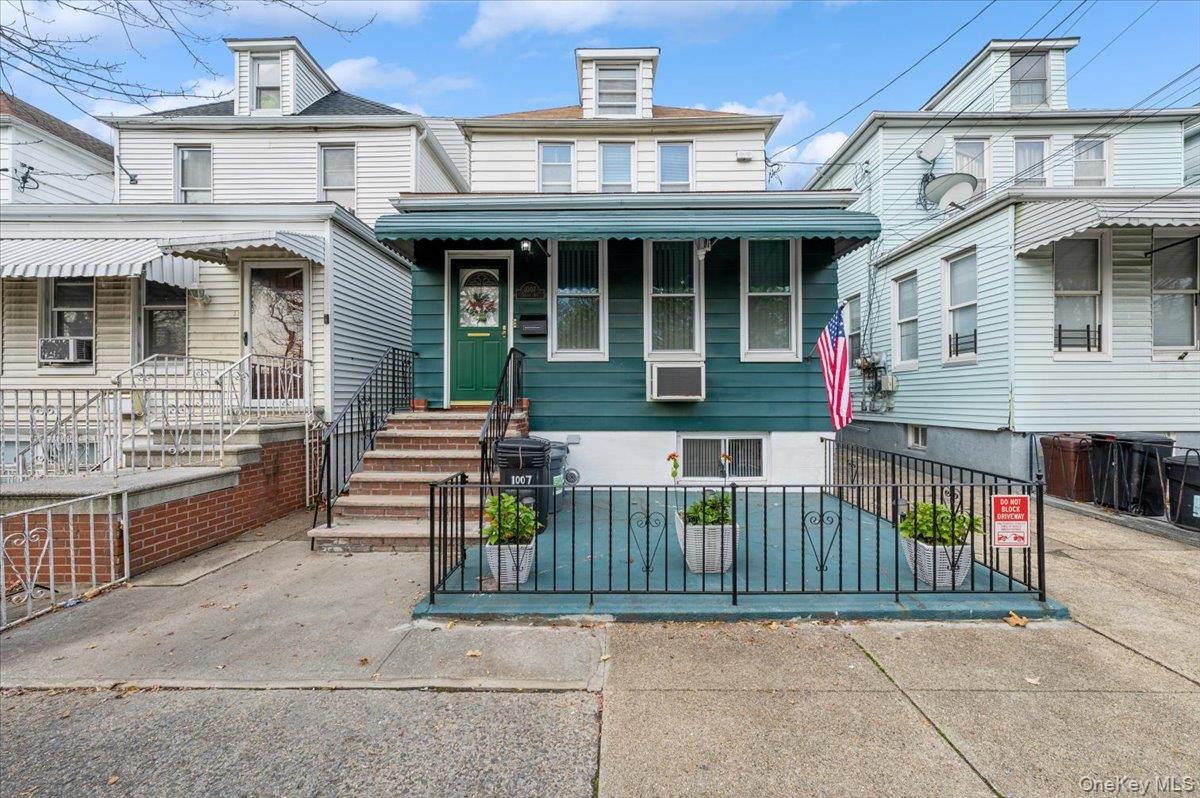 front view of a house with a porch
