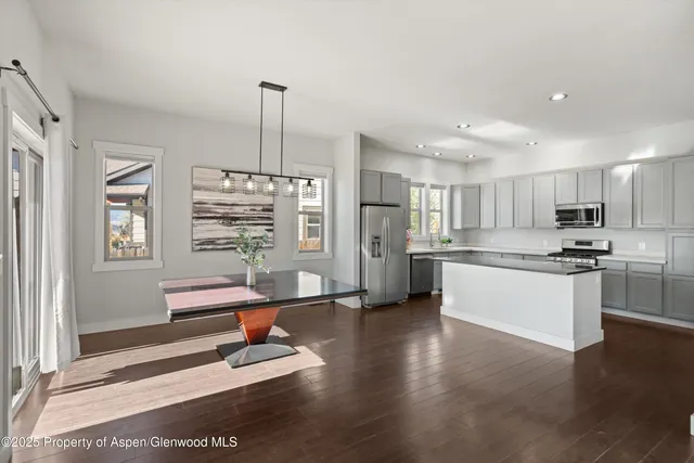 a workspace with furniture and window