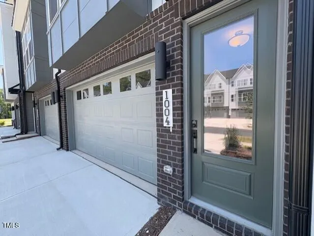 a view of a door of a house