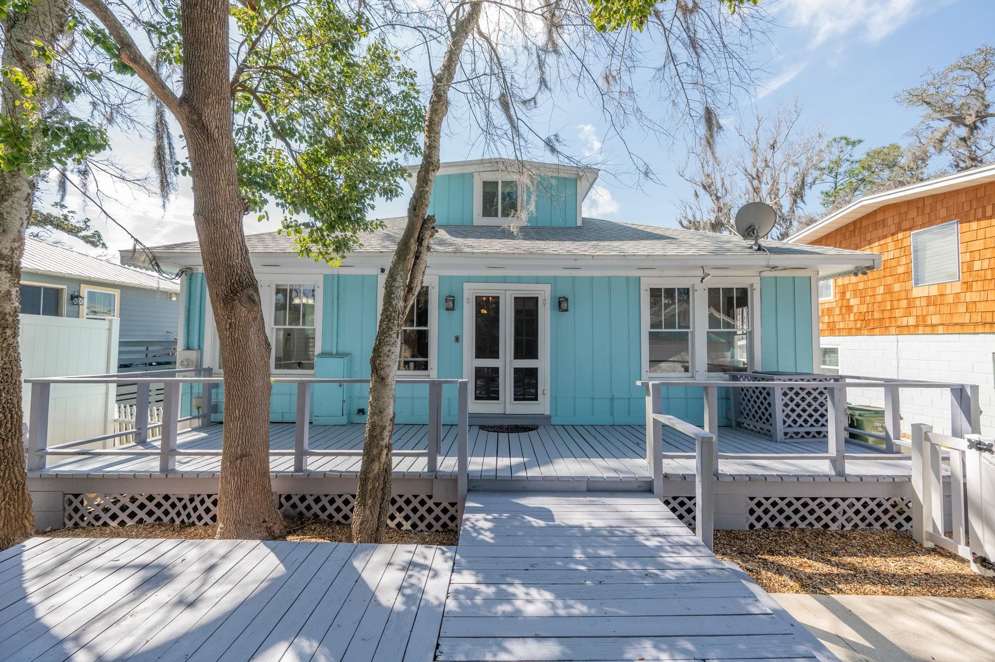 59 Lewis Boulevard St. Augustine, FL 32084 - Photo 30 of 75 Wooden deck featuring french doors