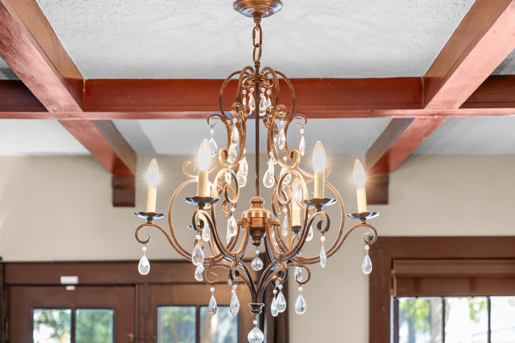 59 Lewis Boulevard St. Augustine, FL 32084 - Photo 10 of 75 Detailed view of beamed ceiling and hanging lights